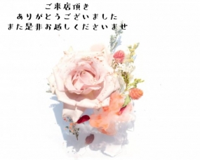 2日のお礼です なぎさ